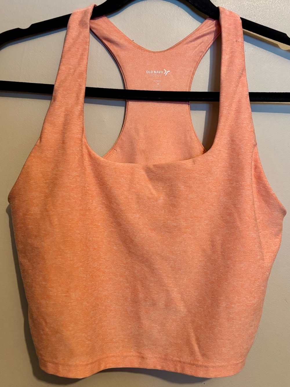 Old Navy Coral Racerback Longline Sports Bra
